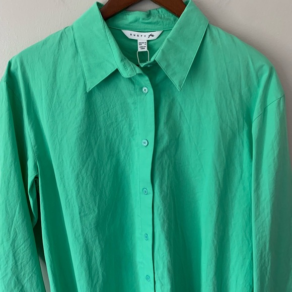 NWT Rusty Surf Popsicle Evergreen Long Sleeve Button Up Shirt Size Medium - Picture 5 of 12